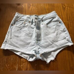 Levi’s Light Wash Jean Shorts